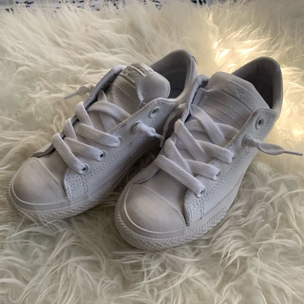 Converse White Leather Size 13 NWOT